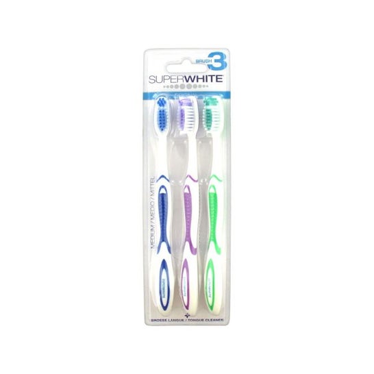 Superwhite Original Cepillo Dental Medio 3 uds