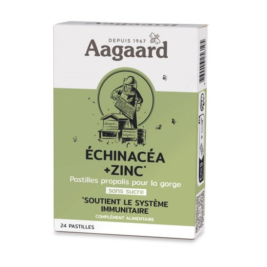 Aagaard Propolentum + Echinacea + Zinc 24 Tabletas