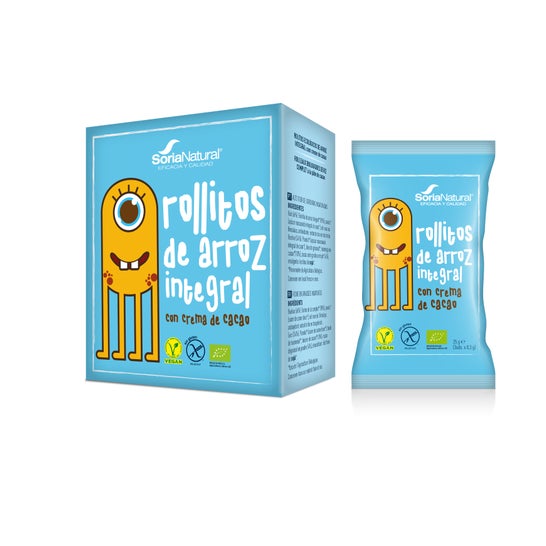 Soria Natural Rollitos de Arroz Crema de Avellanas Integral 4 uds