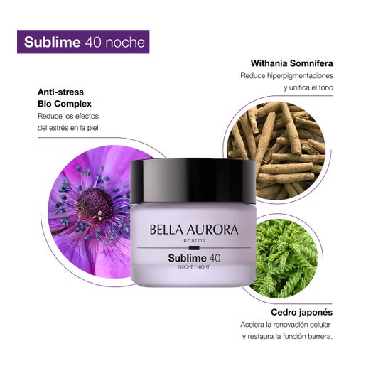 Bella Aurora Sublime 40 Crema Noche Reparadora Anti-Edad +40 años 50ml