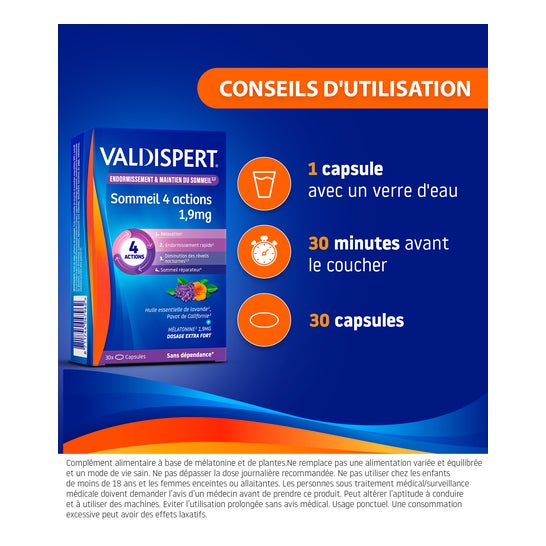 Valdispro Sueño 4 Acciones 30caps