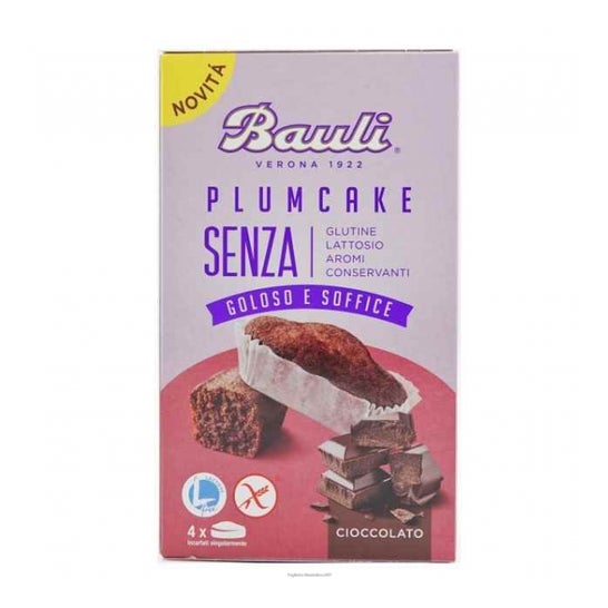 Bauli Plumcake Cioccolato Senza Glutine Bio 4 Unità