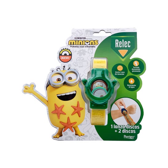 Relec braccialetto antizanzare Minions verde