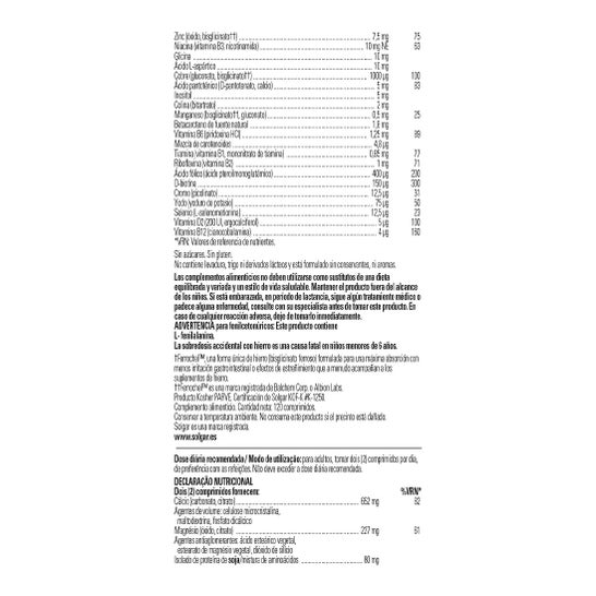 Solgar Nutrientes Prenatales 120comp