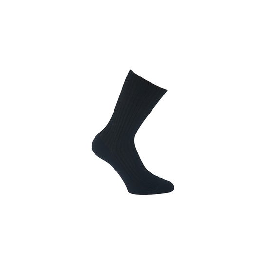 Boutique L'Agile Legs L'Agile Half Sock Elasticated No Elastic 100% Cotton 39/40 Black