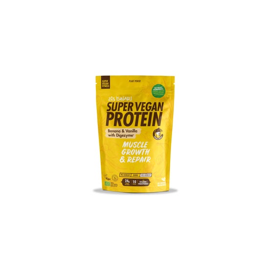 Iswari Super Vegan Fitness Proteina Banana Vaniglia 350g