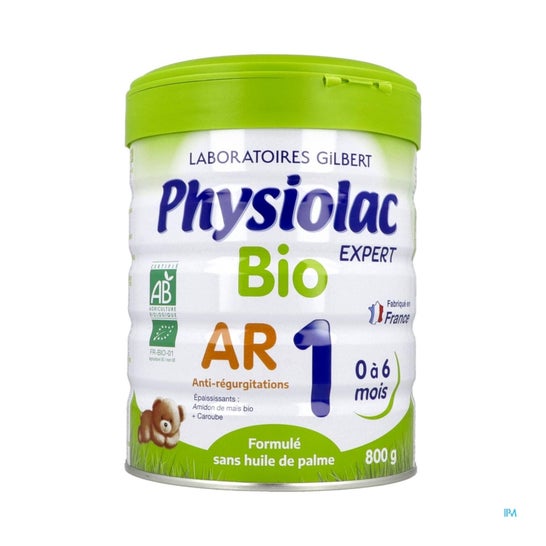Physiolac Bio Ar 1 Fra 0 til 6 måneder Box 800 G