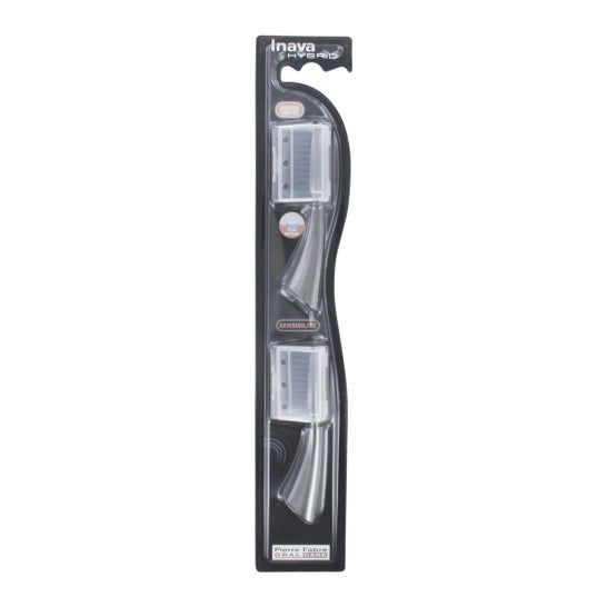 Inava Hybrid Recambio Cabezales Sensibilidad Negro 2uds