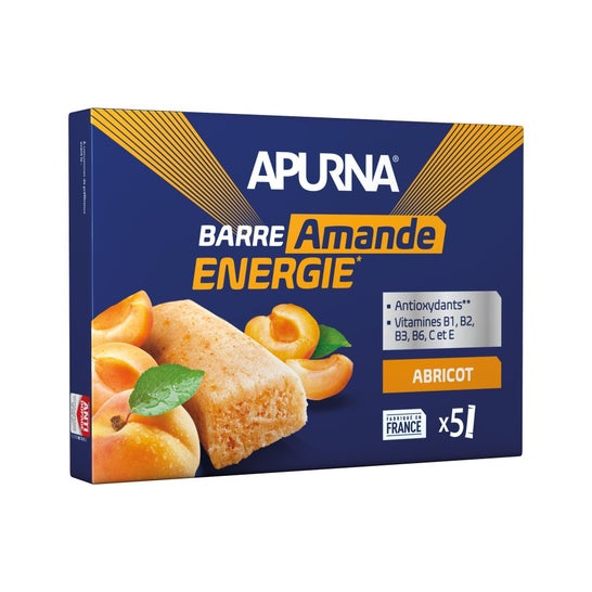 Lactalis Apurna Energy Bar Antioxidans Aprikosenmandel 5 Riegel