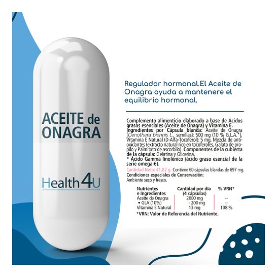 H4 U Aceite de Onagra 60 cápsulas blandas