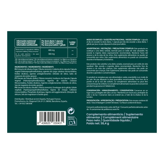 Expiry date under 6 months DocMorris Tribulus 6000mg 60caps