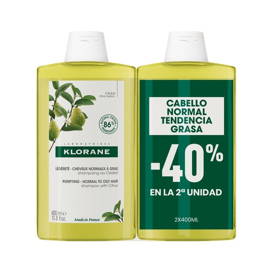 Klorane Champú a la Cidra 2x400ml