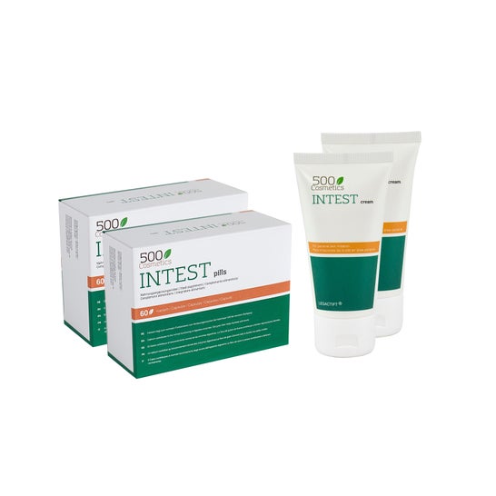 500Cosmetici Confezioni Intest Hemorroides 2x60Caps + Crema 2x100ml