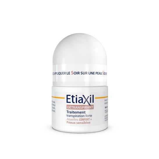 Etiaxil aisselles détranspirant confort+ peaux sensibles roll-on 15ml