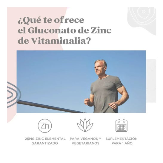 Vitaminalia Gluconato de Zinc 25 mg Zinc 365 comp
