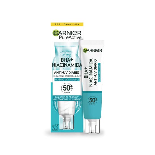 Garnier Pure Active BHA + Niacinamida Spf50+ 40ml