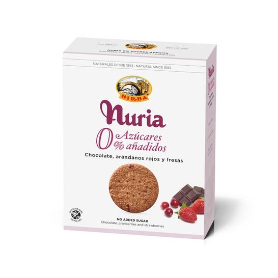 Nuria Galletas 0% Azúcar Chocolate Arándanos Rojos Fresas 270g
