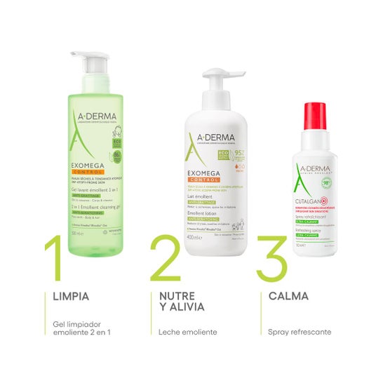 A-Derma Exomega Gel Limpiador Emoliente 2en1 500ml