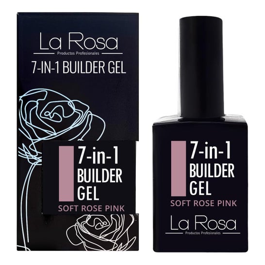 La Rosa Builder Gel 7 In 1 Soft Rose Pink 15 ml