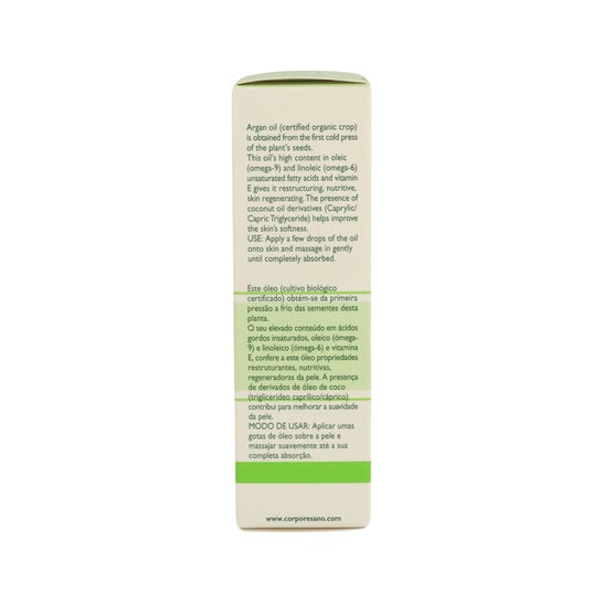 Corpore Sano Aceite Natural Argán 30 ml