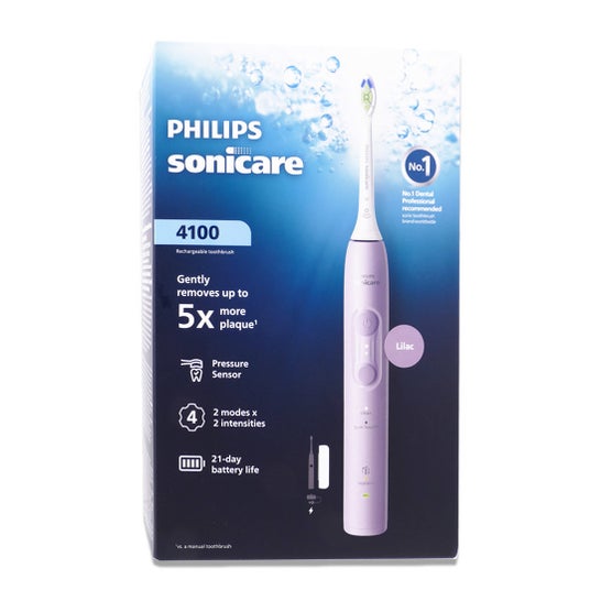 Sonicare 4100 Spazzolino Elettrico Sonico Viola 1 pz