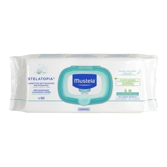Mustela Stelatopia® Replenishing Cleansing Wipes 