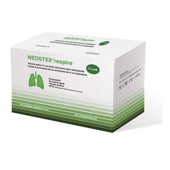 Neostex Respire Soluzione Sterile Cloruro Sodio 7% 30x5ml