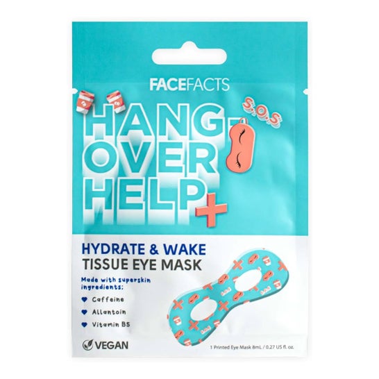 FaceFacts Hangover Help+ Tissue Eye Mask 8ml