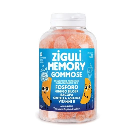 Ziguli Memory Gummies Naranja 60uds