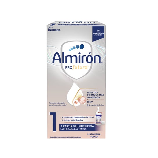 Almirón Profutura 1 + Miniflaschen Starter-Milch 70ml x 4uds
