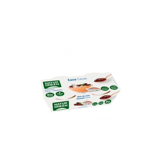 Naturgreen Postre Ecológico de Coco y 1Cacao 2x125 g