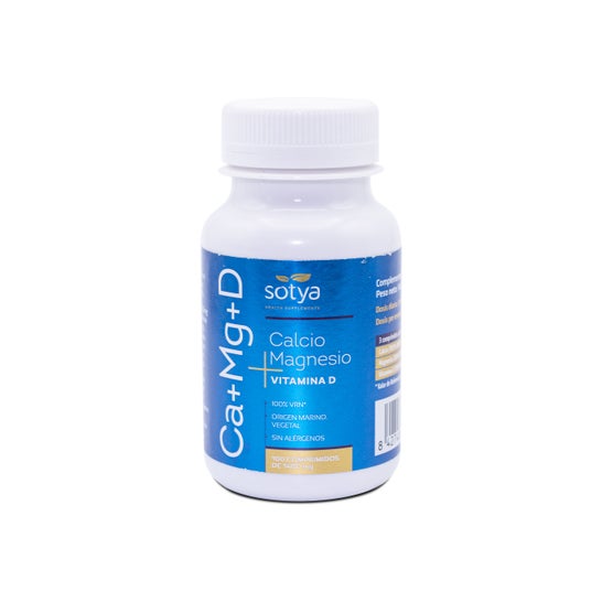Sotya Calcio + magnesio + vitamina D 100 comprimidos de 1400 mg