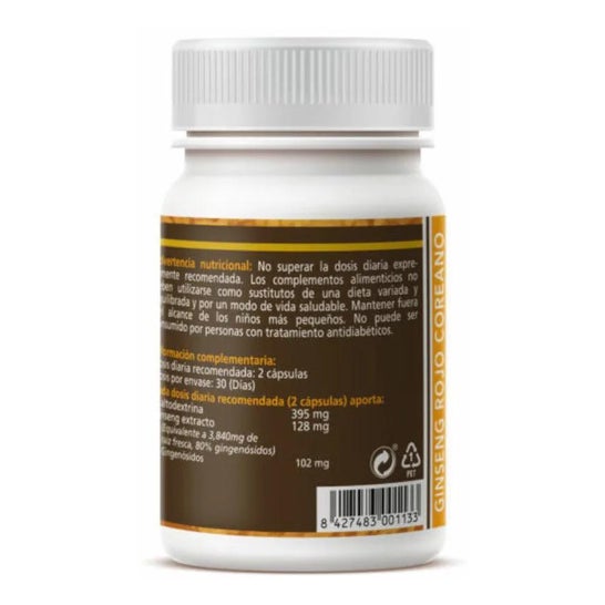 Sotya Ginseng Rojo Coreano 500mg 60cáps Sotya Ginseng Rojo Coreano 500mg 60cáps