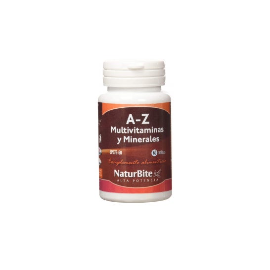 NaturBite A-Z Multivitaminas y Minerales 60 comp