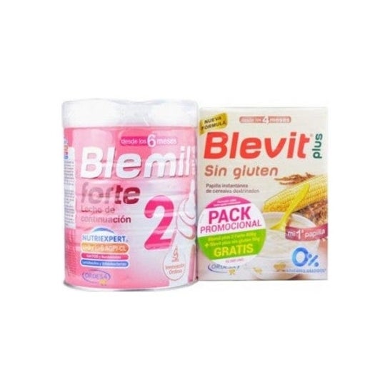 Blemil Plus Forte 2 Ordesa 800g + Blevit Gluten Free 90g Free