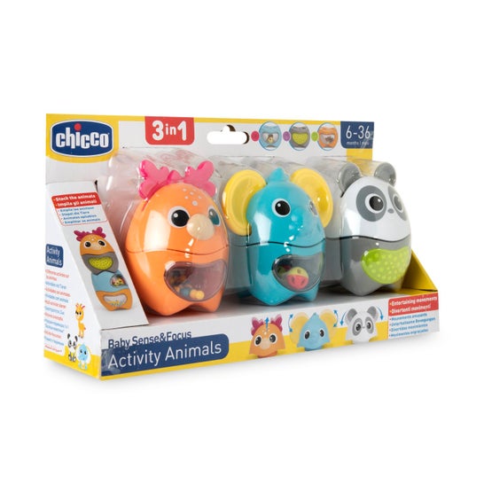 Chicco Atividades Animais Set 3 em 1 6-36M
