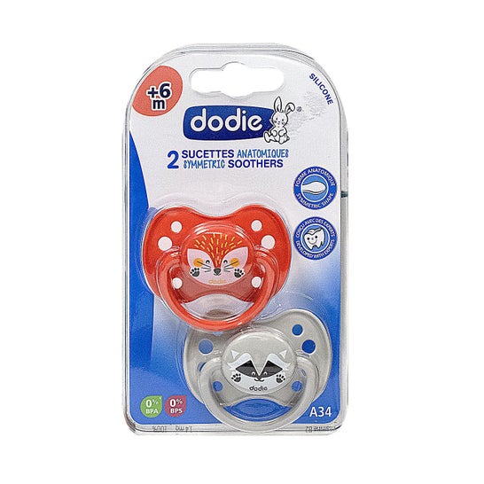 Dodie Anatomic Soother Silicone 6 Months Duo Mask A34