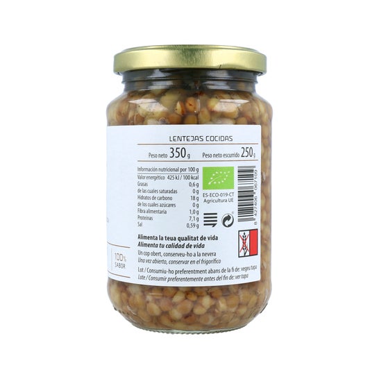 Cal Valls Lentejas Cocidas Castellanas Eco 240 g