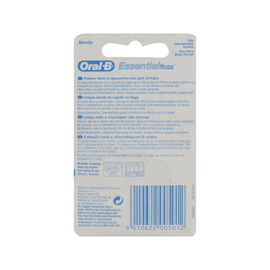 Oral-B Essential Floss tandzijde met muntwas 50m 1ud