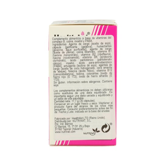 Health Aid Vitamina B Complex 30 caps