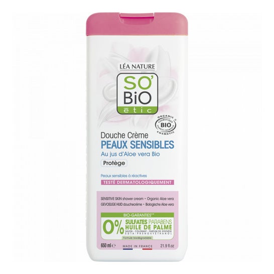 So Bio Etic Aloe Vera Protective Sensitive Skin Shower Gel 650ml