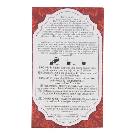 Artemis Bio Argital Té Rojo 20 uds
