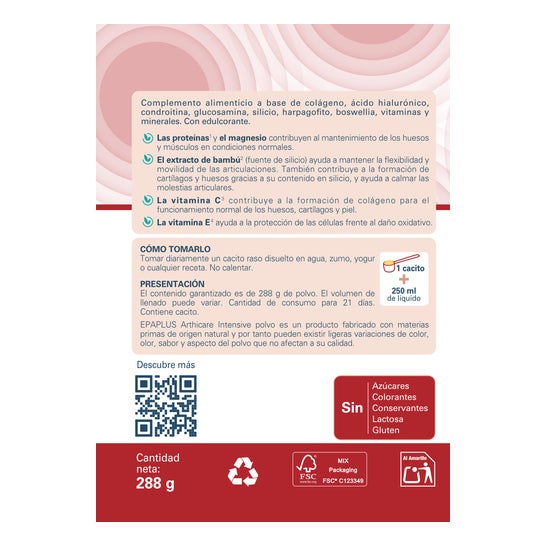 Epaplus Arthicare Intensive Colágeno Limón 288g