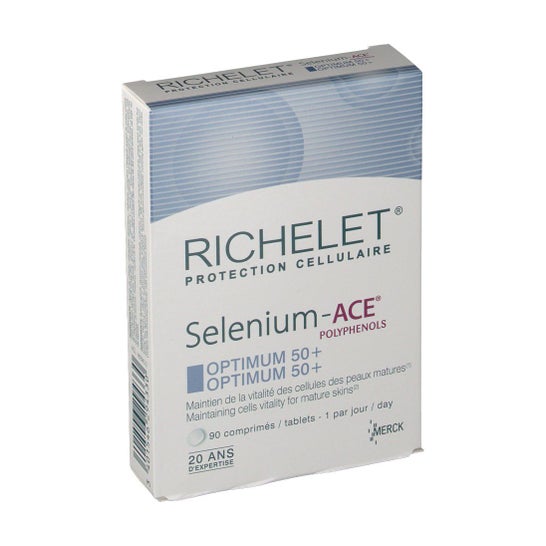 Selen-Ass Richelet Optimum 50+ Box mit 90 Tabletten