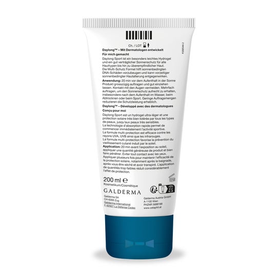 Daylong Sport Crème-Hydrogel Extra Légère Spf 50+ 200 ml