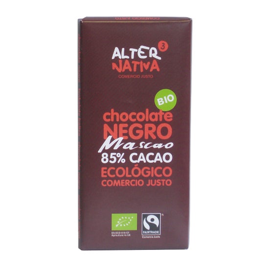 Alternativa3 Chocolate Negro Ecológico Mascao 85% Cacao 80g