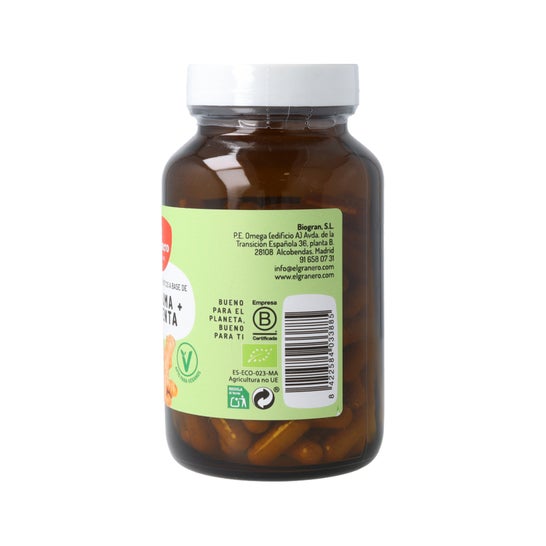 El granero Cúrcuma + Pimienta Plus Bio 120 caps