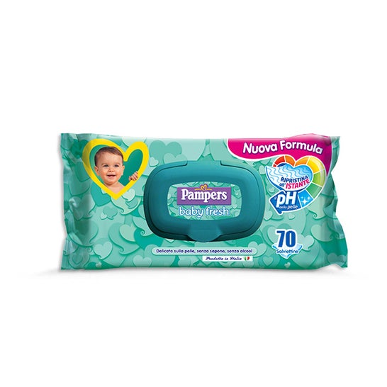 Pampers Baby Fresh Salviettine Detergenti 70 Unità