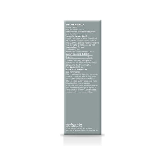 Extracto Zarzaparrilla Xxi 50 ml Soria Na
