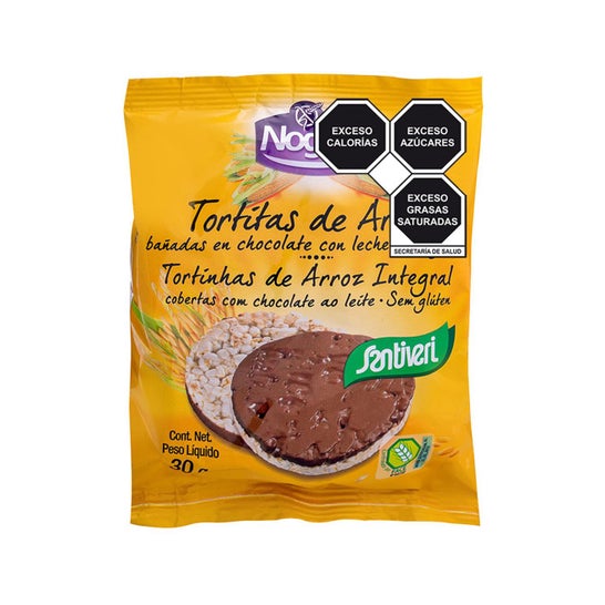 Santiveri Noglut Organic Choco Rice Pancakes with Milk 30g